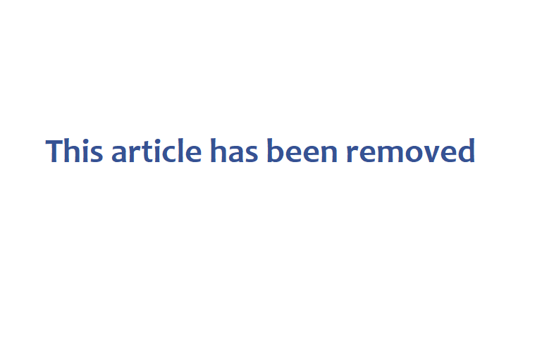 Article removed